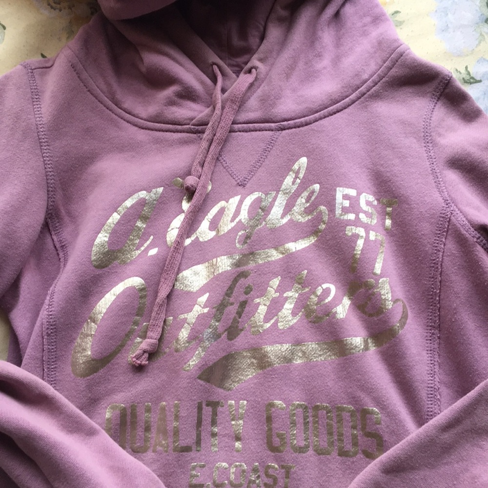 PURPLE AMERICAN EAGLE HOODIE